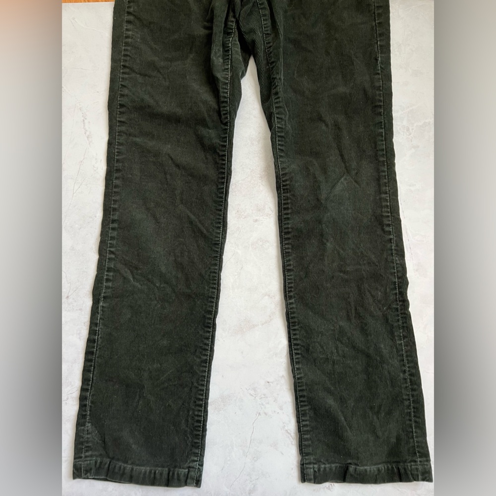 J.Crew Corduroy Straight Leg Pants Forest Green - Picture 3 of 8